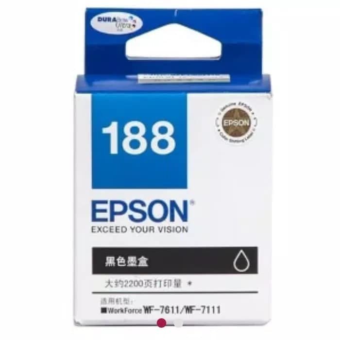 Jual Tinta Epson 188 Black Original T188 Series Shopee Indonesia 3085