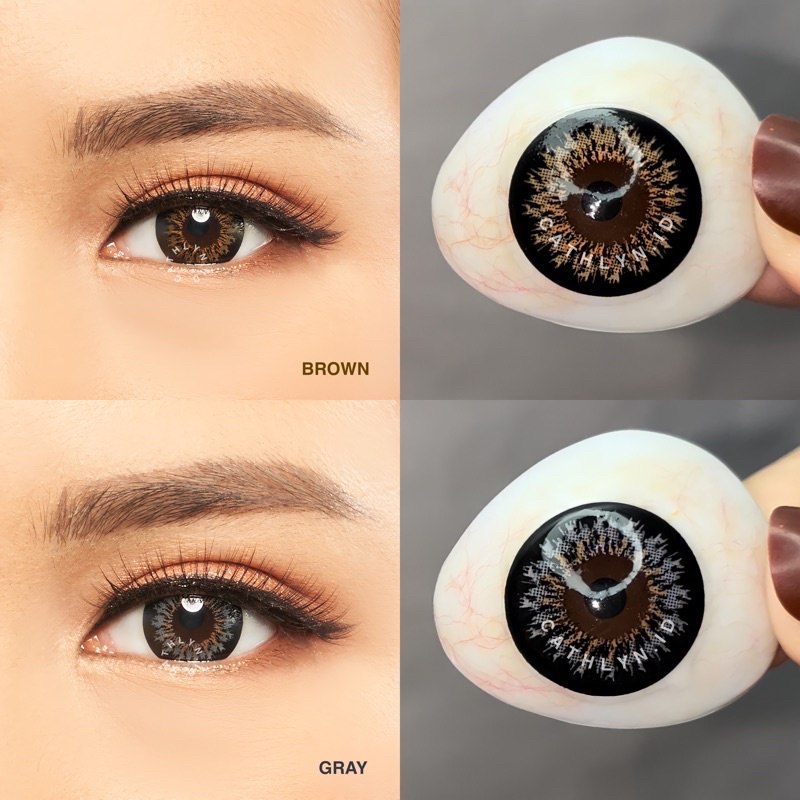 Jual CATHLYN.ID Softlens Mimi ( gray & brown ) Shopee Indonesia