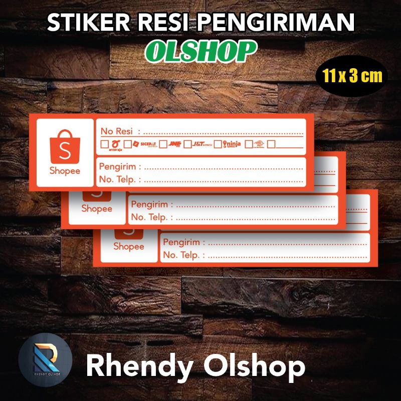 Jual Stiker Label Resi Pengiriman Stiker Resi Olshop Shopee Indonesia