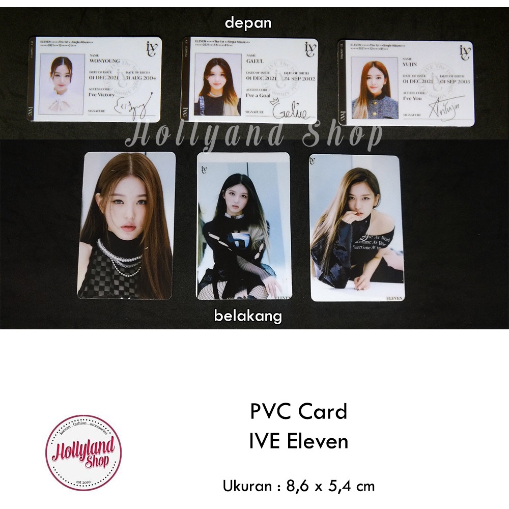 Jual Kartu ID ( PVC Card ) Kpop - IVE | Shopee Indonesia