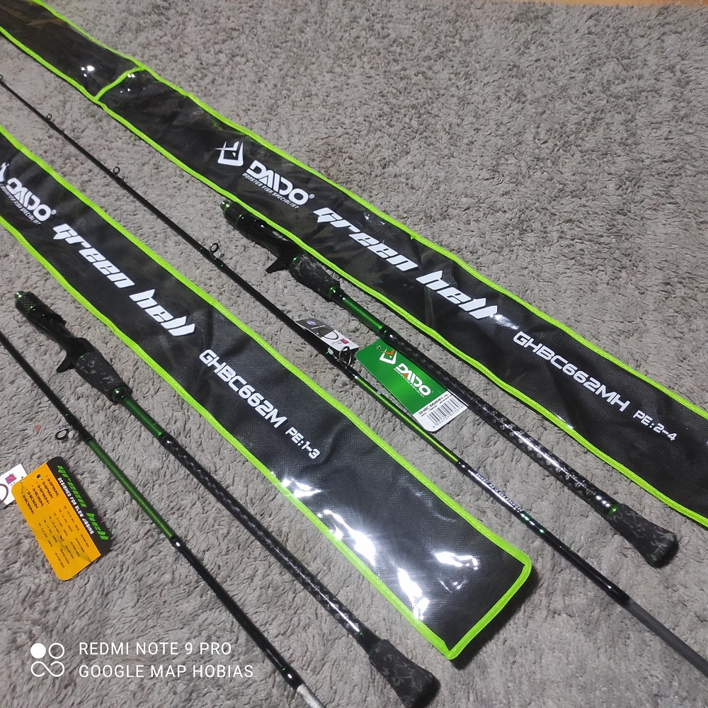 Jual joran pancing BC GHBC662MH daido green hell 198 | Shopee Indonesia