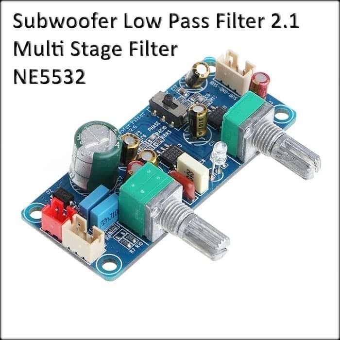 Jual Subwoofer Low Pass Filter 2.1 Multi Stage Preamp Ne5532 Bass