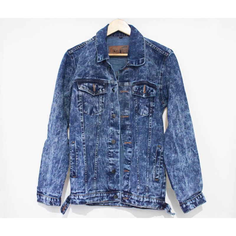 Jaket jeans hot sale acid wash