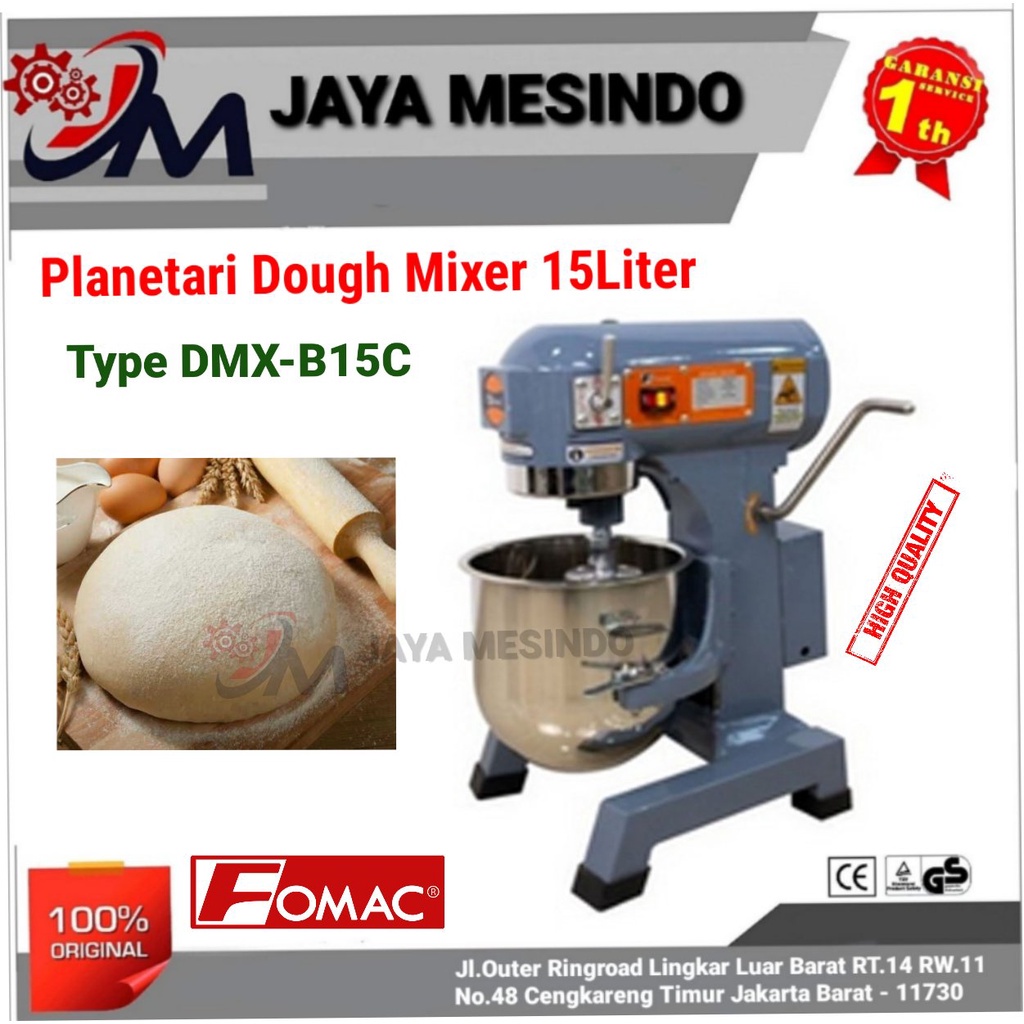 Jual Mesin Pengaduk Adonan Planetary Dough Mixer Liter Dmx B C Fomac Shopee Indonesia