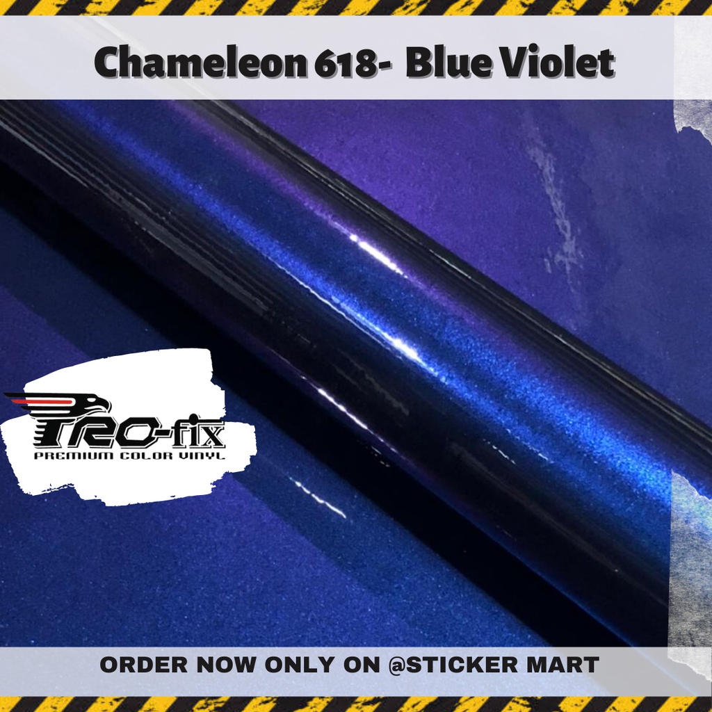 Jual Sticker skotlite mobil motor bunglon chameleon Blue violet 45cm ...