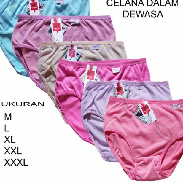 Jual Kode Vfsno Lusin Celana Dalam Wanita Polos Size Jumbo Hight Quality M L Xl Xxl