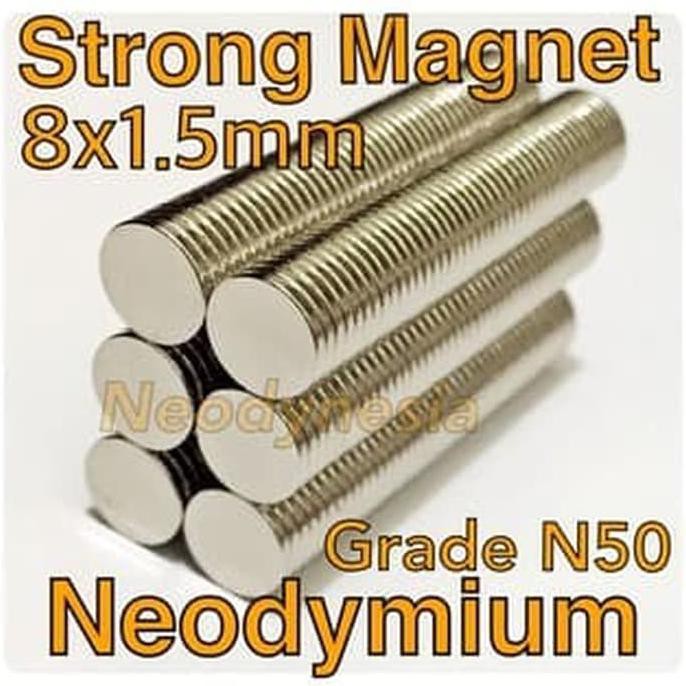 Jual Strong Magnet Neodymium X Mm Silinder Diameter Tebal Mm N