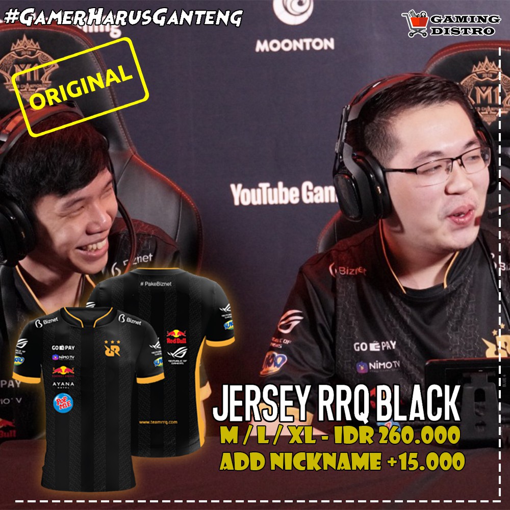 Jual Jersey RRQ Black Original - Kaos Game RRQ Hitam - Gratis Nickname ...