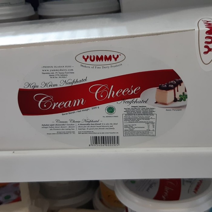 Jual Krim Cream Cheese Neufchatel Yummy 2Kg Krim. Shopee Indonesia