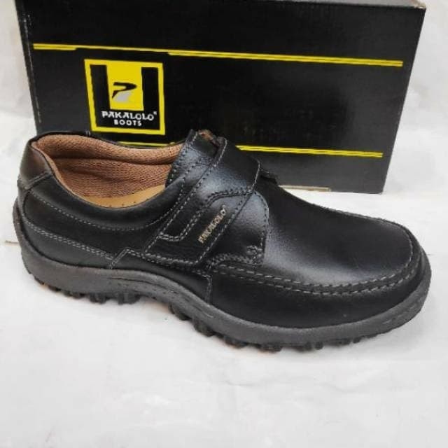 Jual Sepatu Kulit Pakalolo N8813 - Black | Shopee Indonesia