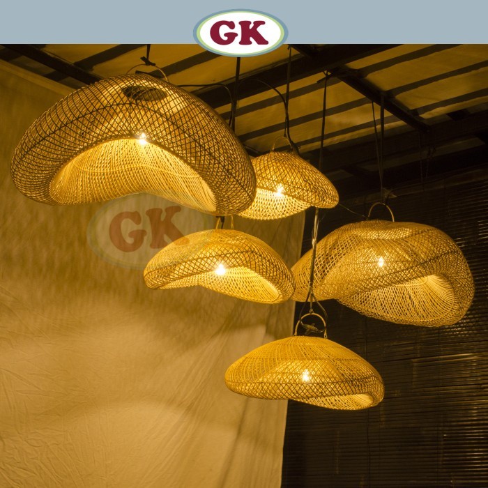 Jual Kap Lampu Rotan BASIC 48 D60 - Handcrafted Rattan Lampshade ...