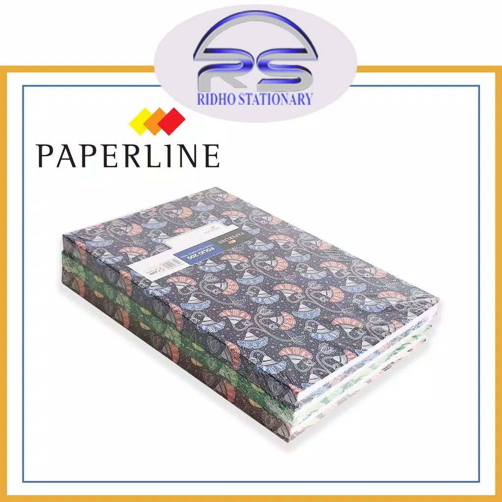 Jual (1 Pcs) Buku Tulis Folio Hard Cover PAPERLINE Isi 200 Lembar ...