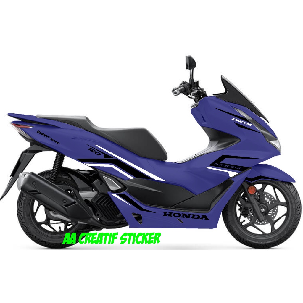Jual CUTTING STICKER ALL NEW PCX 2021 BLUE 01 | Shopee Indonesia