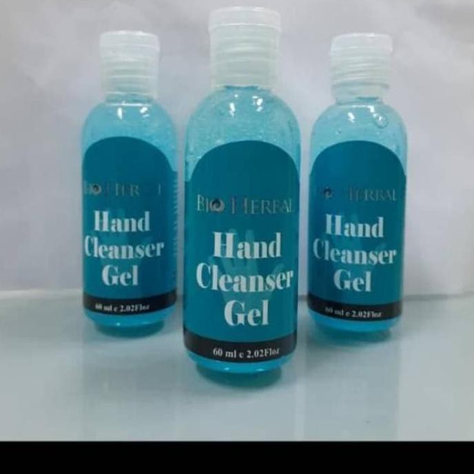 Jual New Bio Herbal Hand Sanitizer Cleanser Gel Kemasan Botol 60ml Bpom Shopee Indonesia