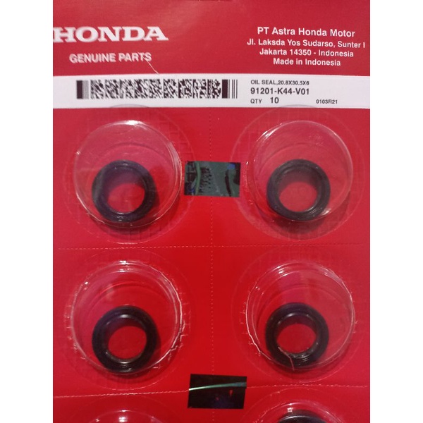 Jual seal magnit beat esp 91201K44V01.original ahm.seal askruk kanan ...