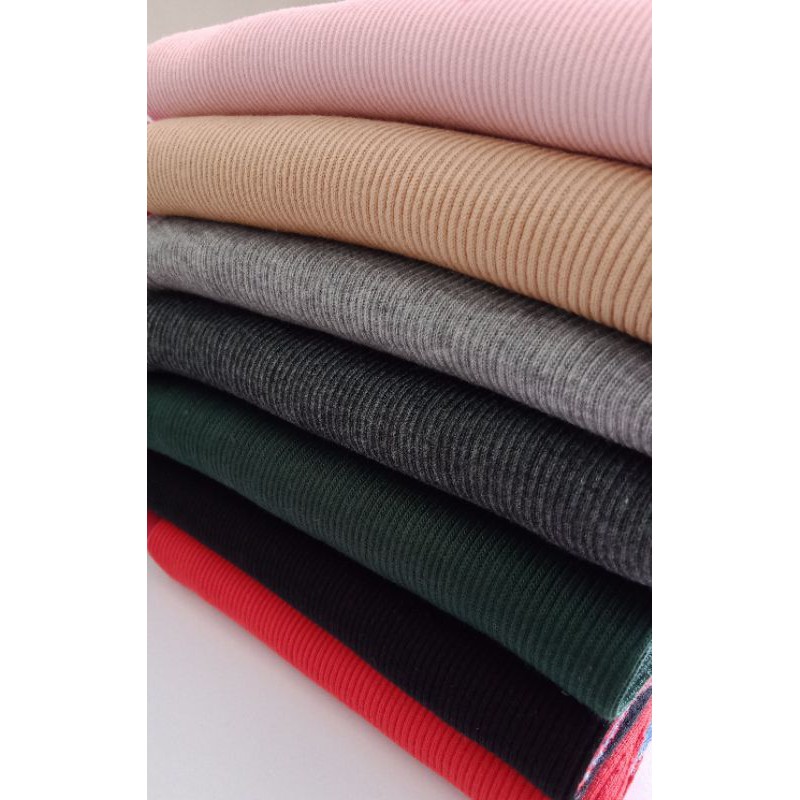 Jual Kain Rib(Bur) FLeece,50cm | Shopee Indonesia