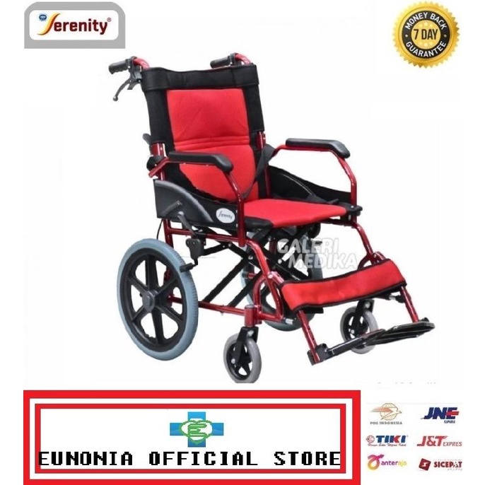 Jual Kursi Roda Aluminium Dengan Safety Belt Kursi Roda Standard Serenity Terhemat