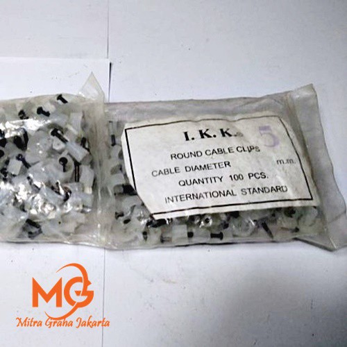 Jual Klem Kabel Listrik Plastik Paku Beton Asli Ukuran Nomor 5 Mm Mgj