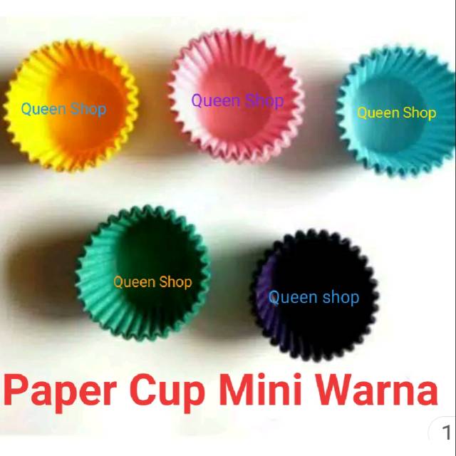 Jual Paper Cup Mini DIVA Warna 100 pcs | Shopee Indonesia
