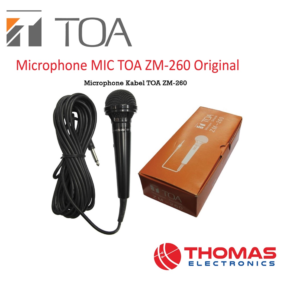 Jual MIC TOA ZM260 ORIGINAL MIK MICROPHONE MIKROFON ZM 260 | Shopee ...