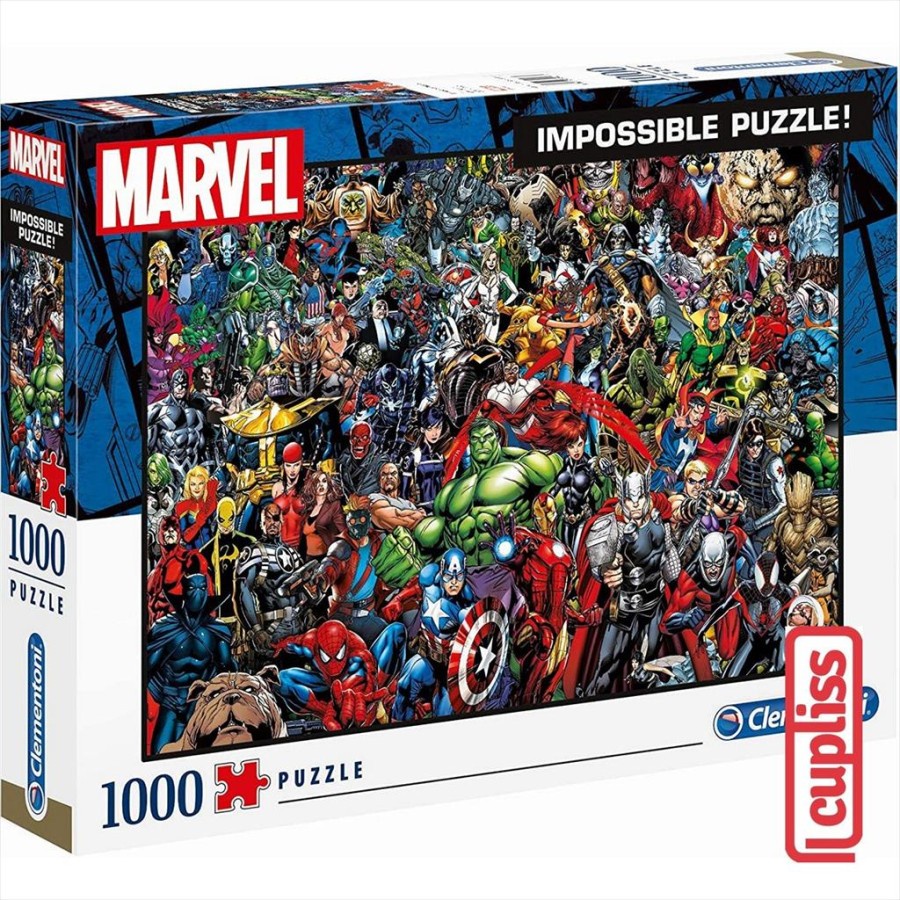 Jual Clementoni 39411 Impossible Marvel Avengers Superhero Puzzle 1000 ...