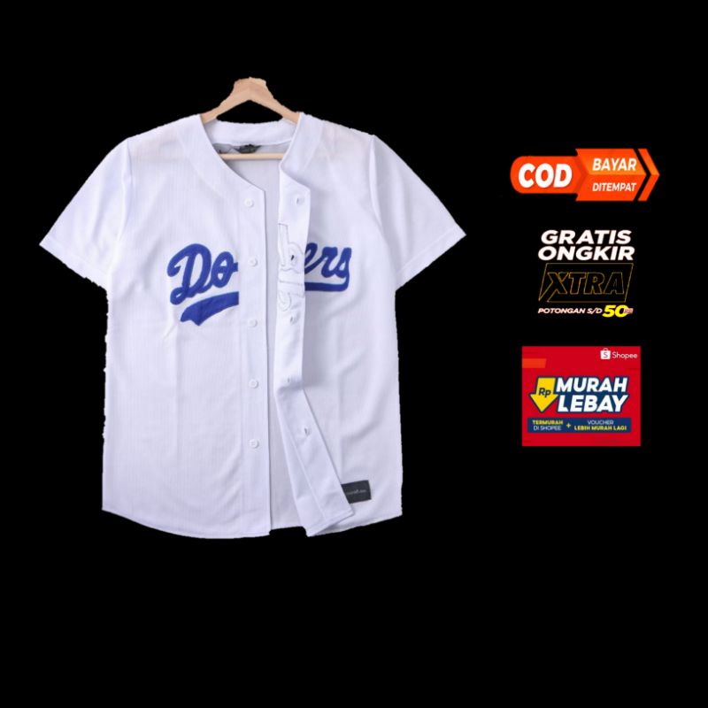 Jual BAJU BASEBALL / jersey baseball dodgers putih navy - Kota Bandung -  Jersey Baseball Id