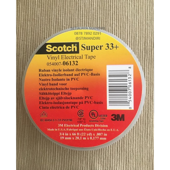 Jual Jual Isolasi 3M Scotch super 33+ , vinyl electrical tape Diskon ...