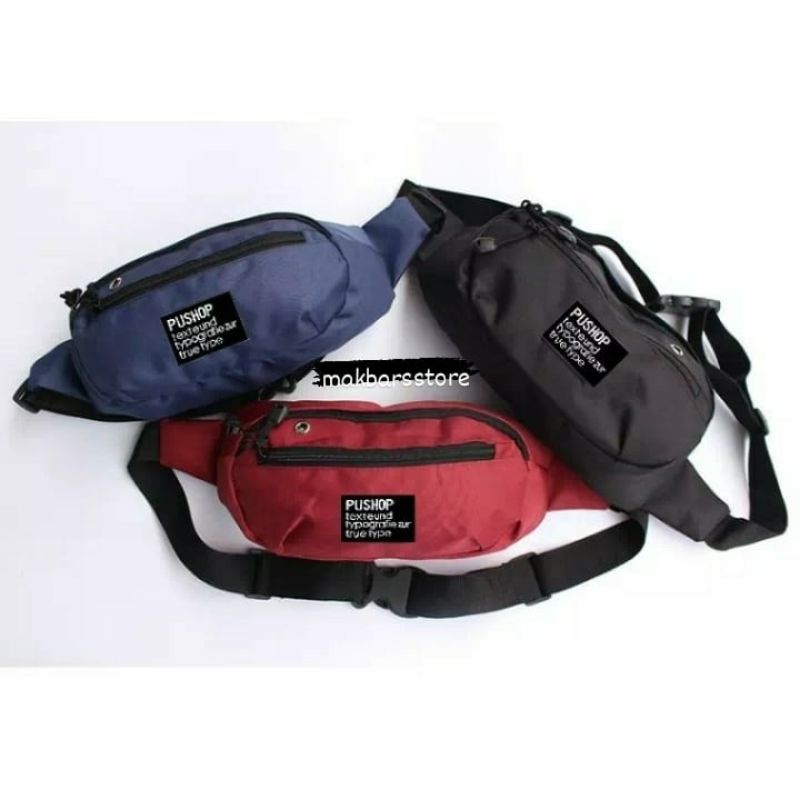 Jual Makassar [COD] Tas selempang pria PUSHOP | Shopee Indonesia