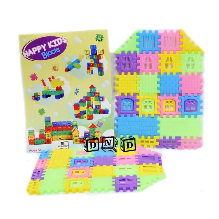 Jual Mainan Anak - Happy Kids Funny Building Blocks Blok Bangun Rumah ...