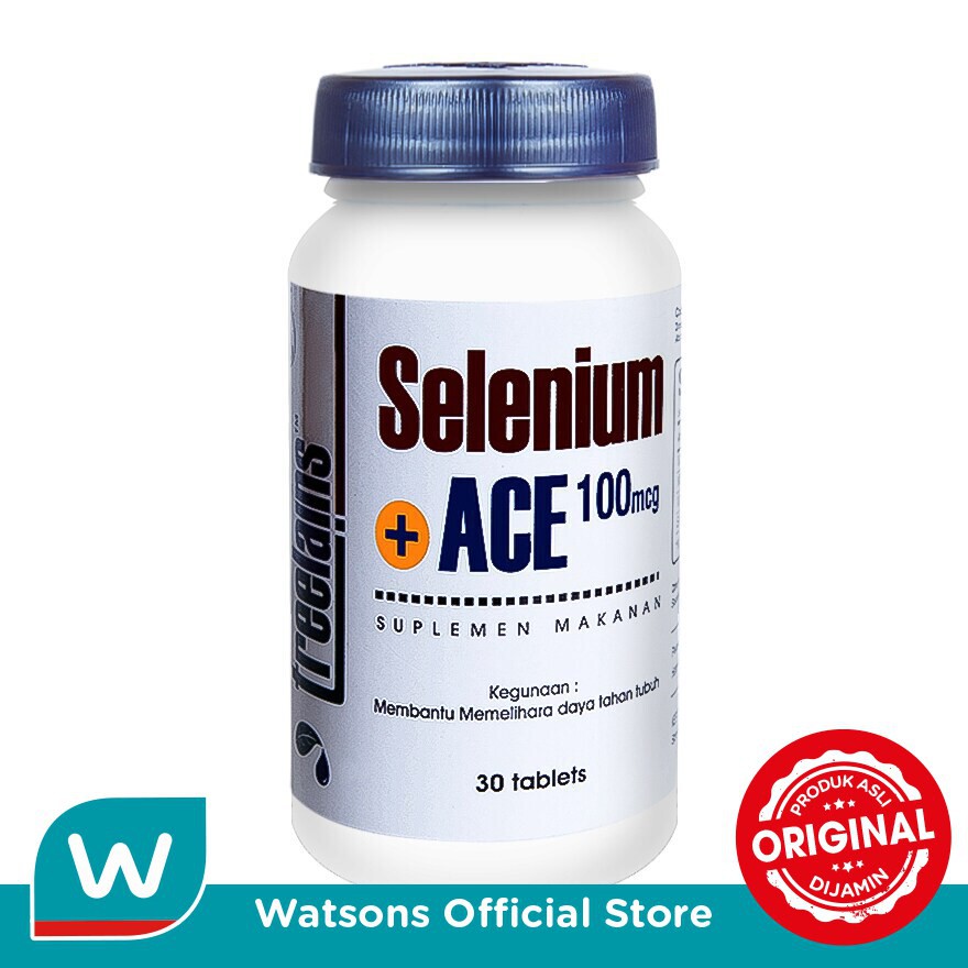 Jual Treelains Selenium ACE 100mcg Suplemen Makanan 30 Tablet | Shopee ...