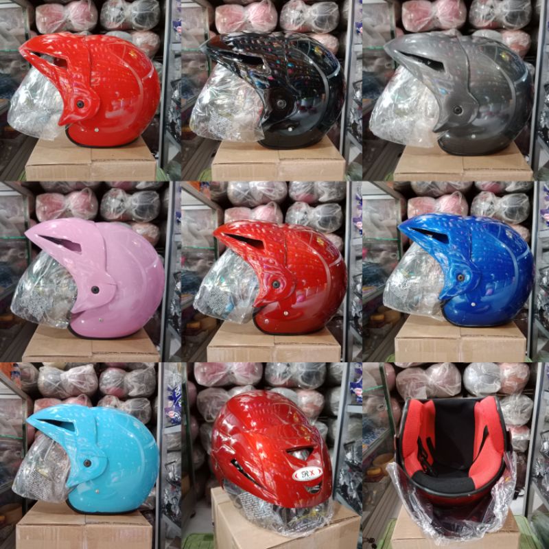 Jual [GROSIR] HELM CEN-CEN VET, HELM COWOK/CEWEK DEWASA, HELM SNI