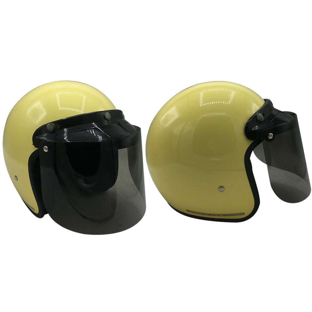 Jual Tanpanama Helm Helm Bogo Polos Helm Retro Dewasa Sni Shopee Indonesia