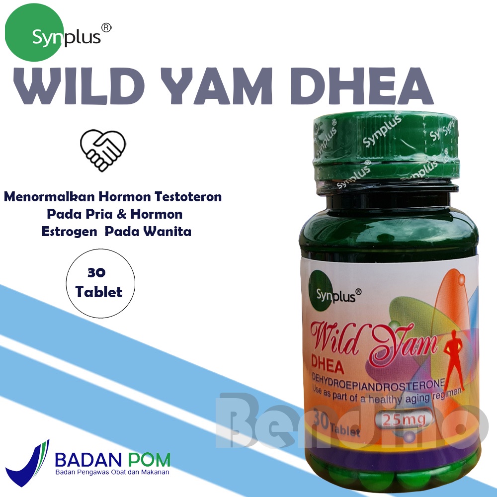 Jual Synplus Wild Yam DHEA 25 Mg 25Mg 30 tabs Vitamin Kesehatan