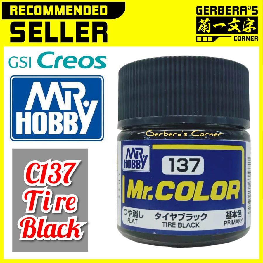 Jual Mr Color C137 Tire Black Mr. Hobby Lacquer Paint Cat Gundam Model ...