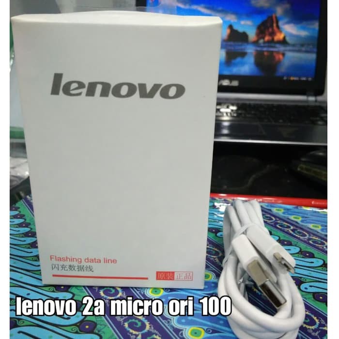 Jual Kabel Data Micro Usb Lenovo Original Warna Putih Shopee Indonesia