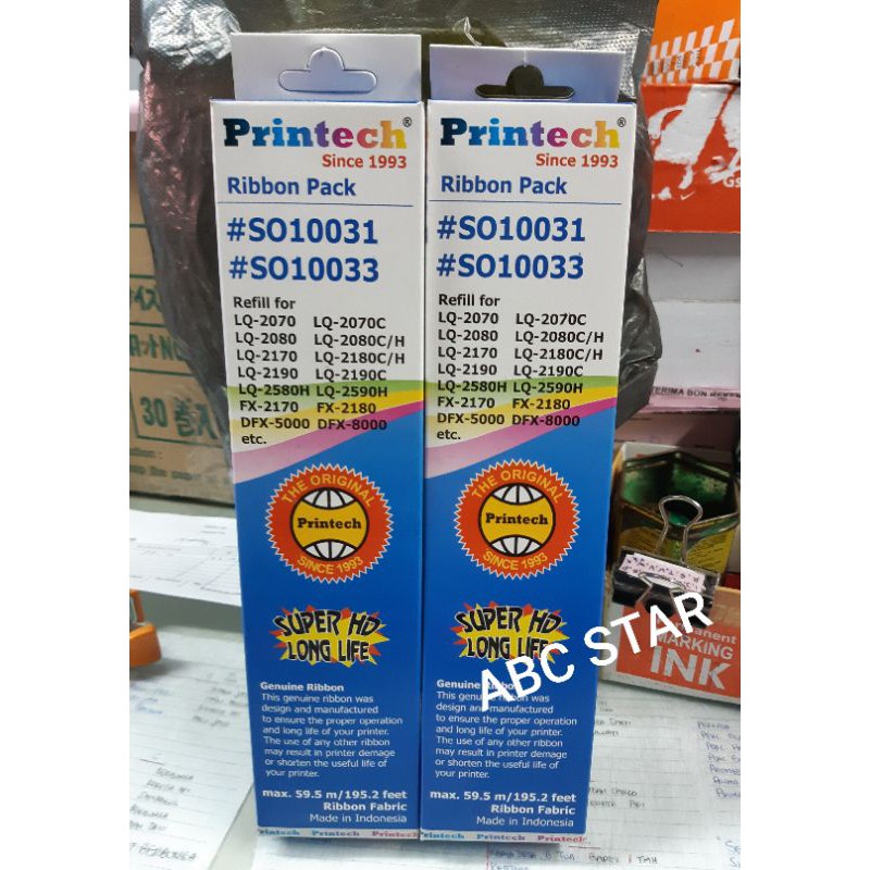 Jual Ribbon Refill epson LQ 2190 Merk Printech | Shopee Indonesia