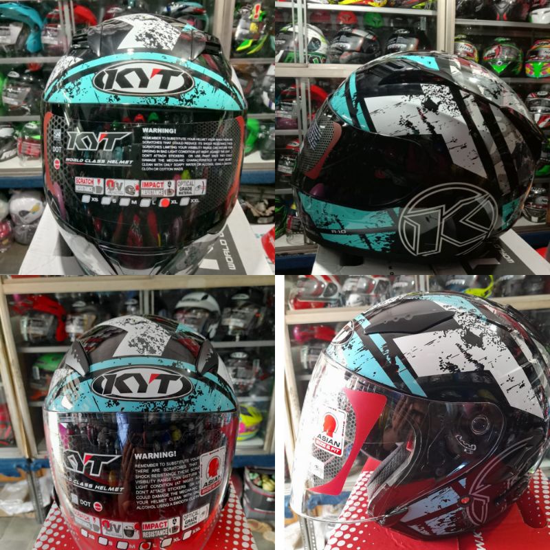 Jual helm KYT R10 COUPLE KYT GALAXY FLAT R COUPLE/HELM COUPLE | Shopee ...