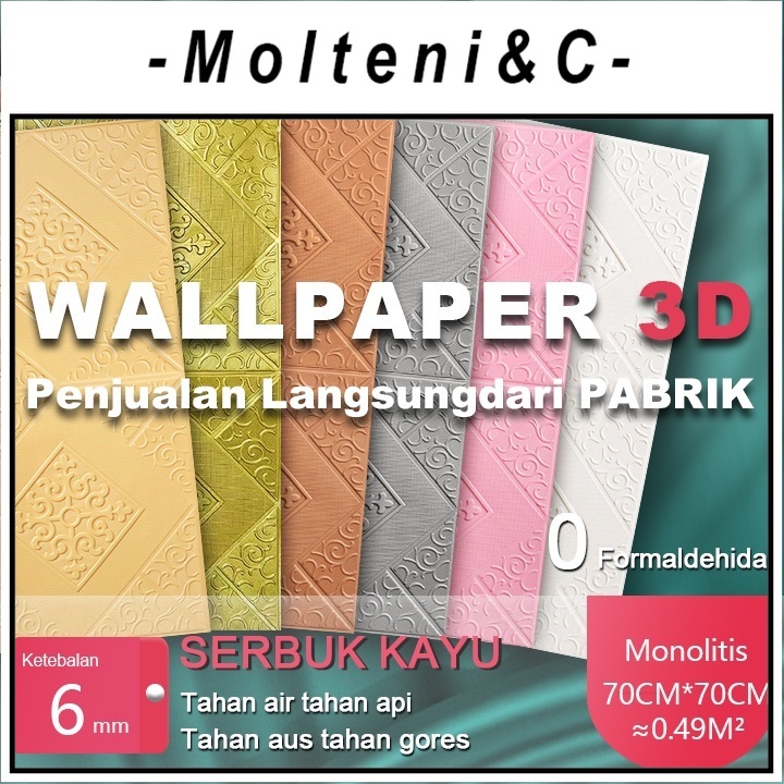 Jual Wallpaper Self Adhesive Busa D Tiga Dimensi Stiker Dinding Hangat