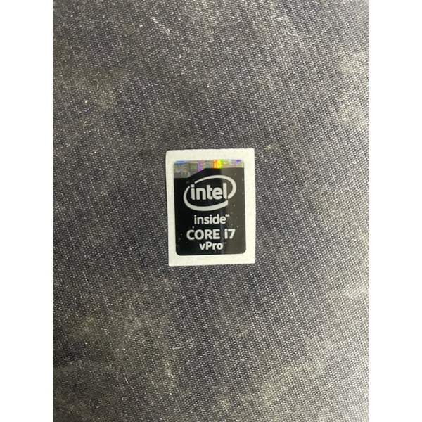 Jual Sticker stiker logo intel Core i7 vPro gen4 black ori type A ...