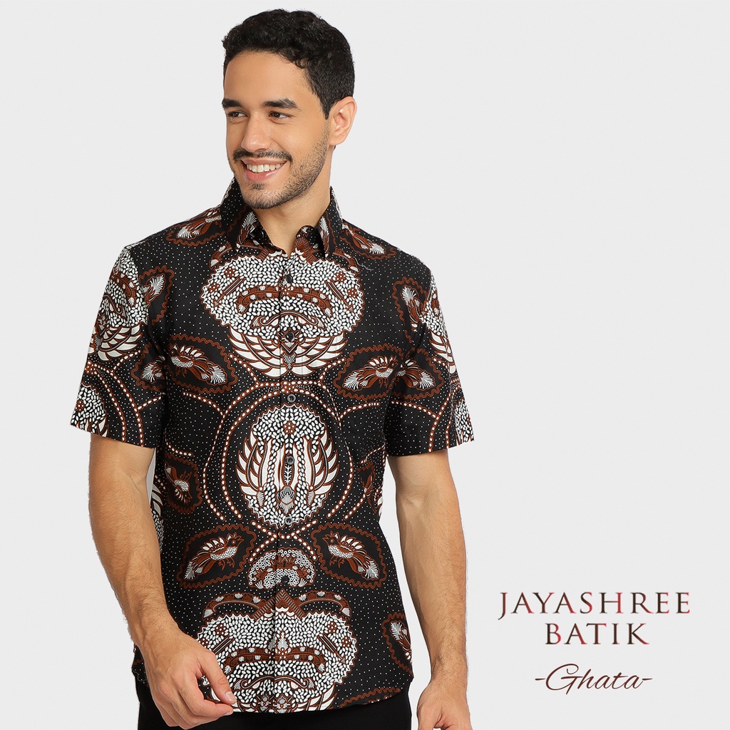 Jual Jayashree Basic Slimfit Ghata Kemeja Batik Pria Lengan Pendek ...