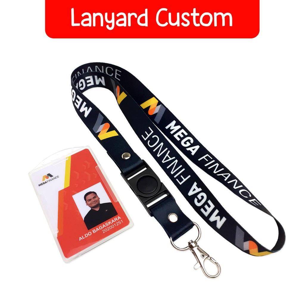 Jual Tali Id Card / Lanyard Custom - Bahan Tali Tissue (Premium Quality