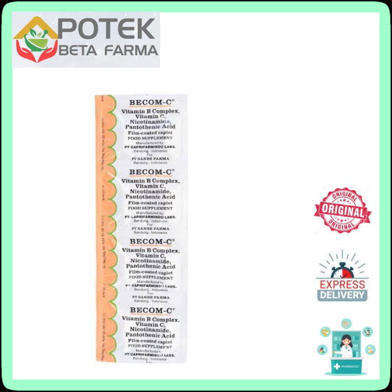Jual Becom C/ Vitamin C/ Vitamin daya tahan tubuh | Shopee Indonesia