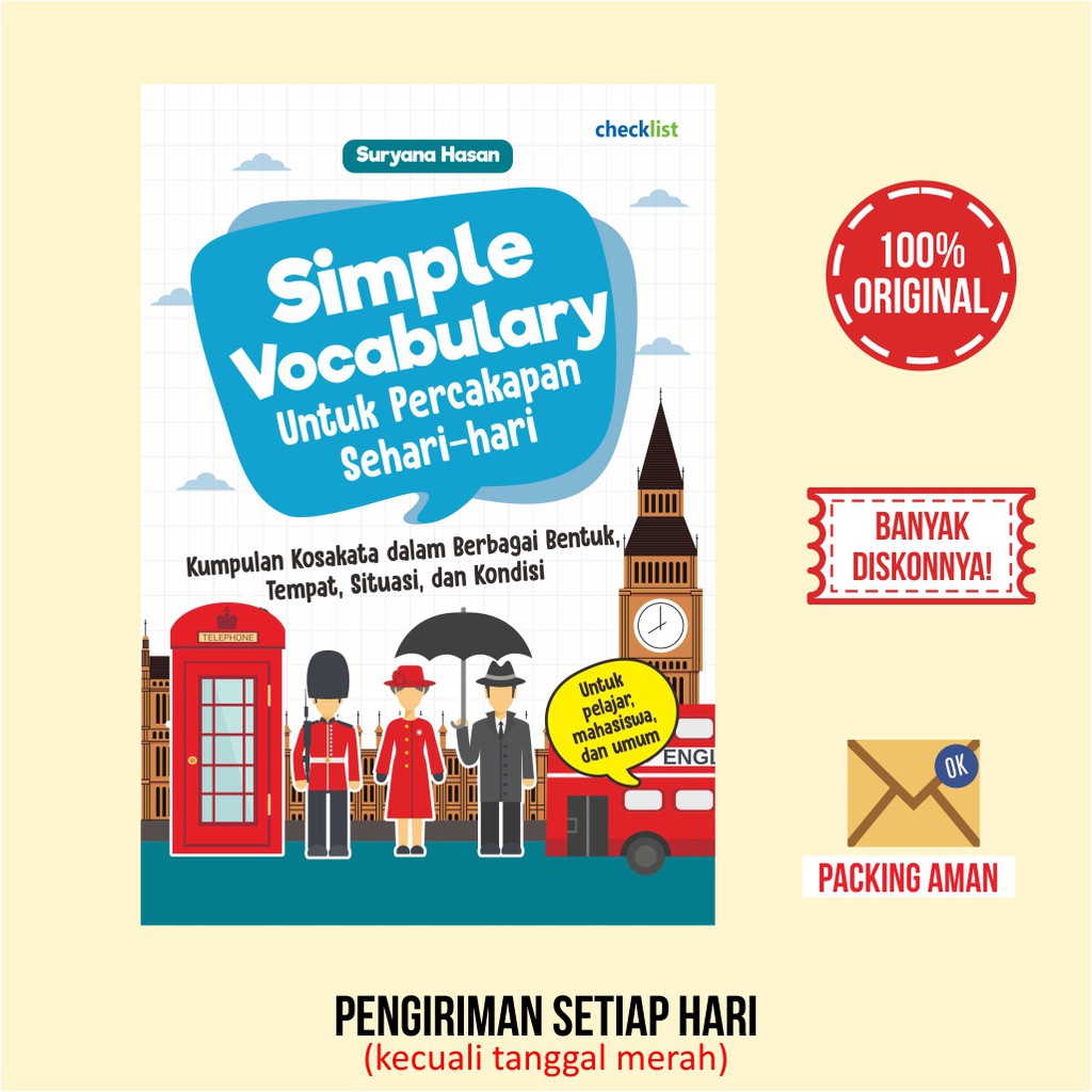 Jual Buku Belajar Bahasa Inggris Simple Vocabulary | Shopee Indonesia