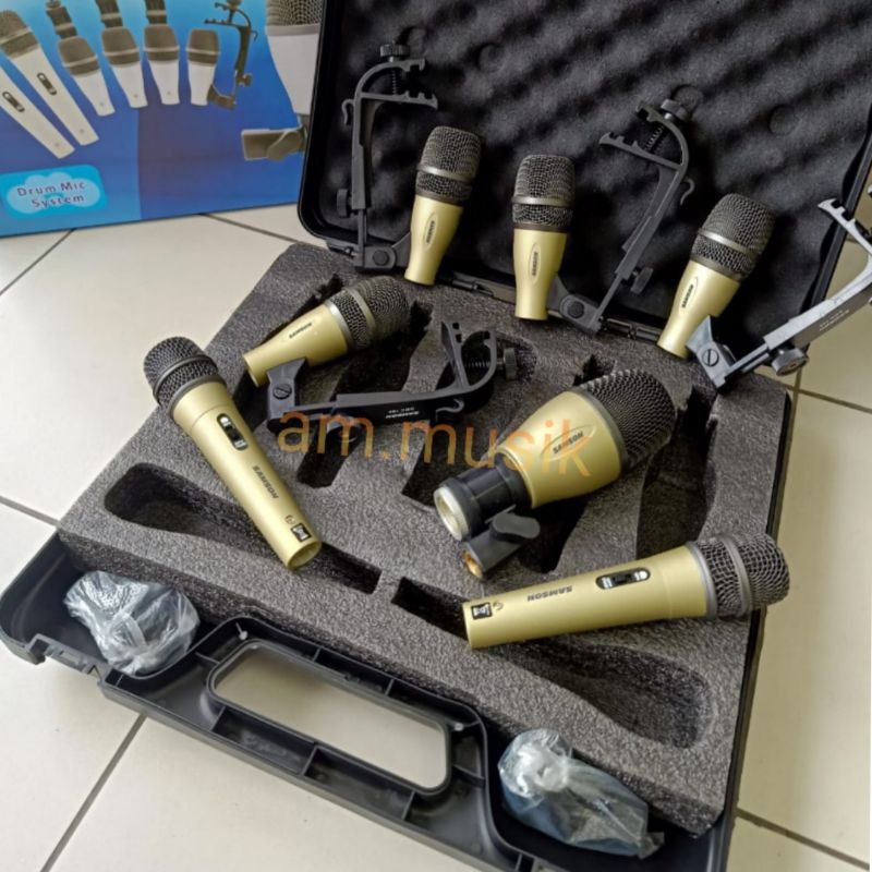 Jual MIC DRUM SET SAMSON 7 KIT KUALITAS SUPER MIC DRUM SAMSON DMK7 DMK