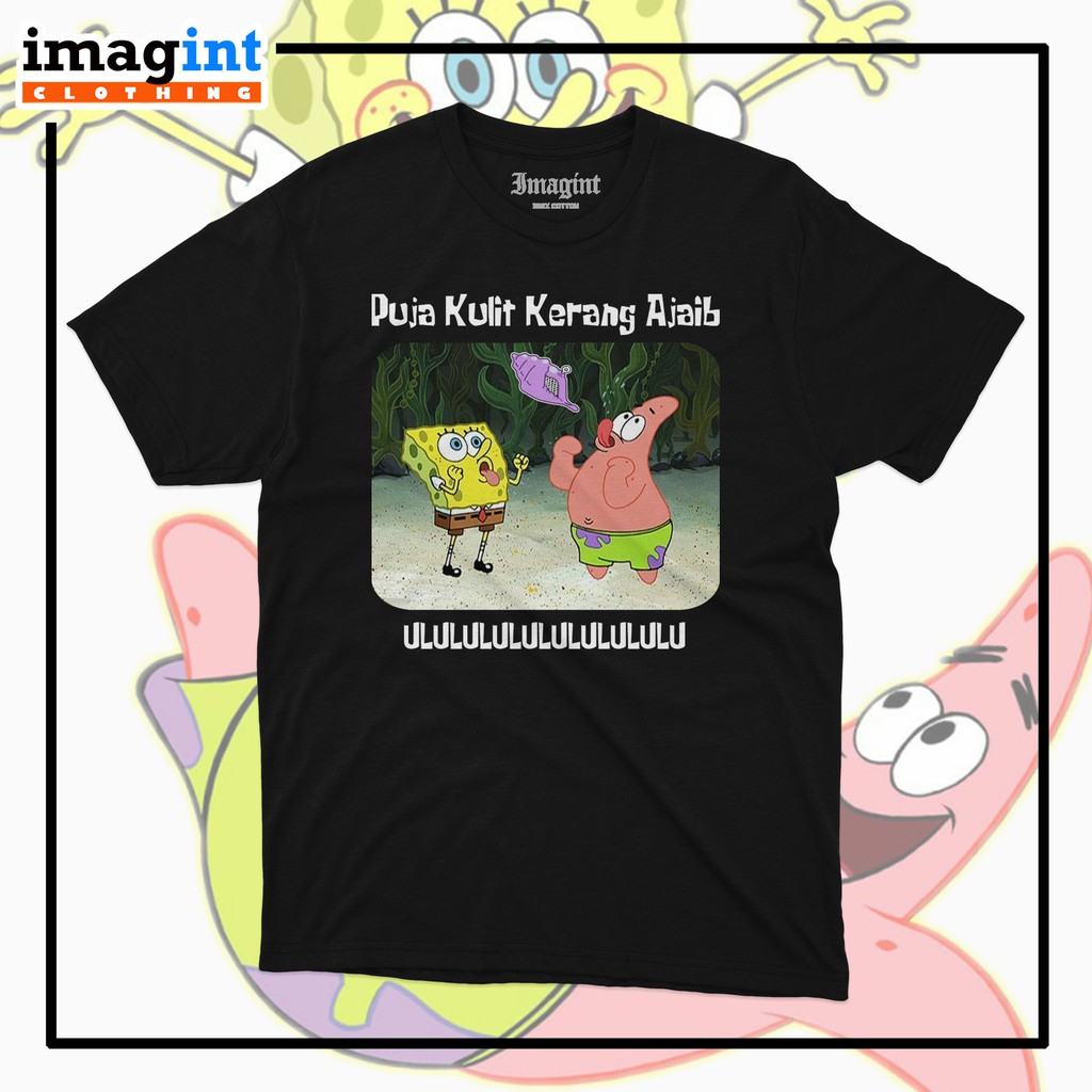 Jual Baju Kaos Distro Spongebob And Patrick Kulit Kerang Ajaib Unisex 