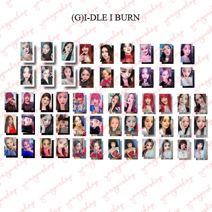 GIDLE IBURN SET popular WITH PHOTOCARDS