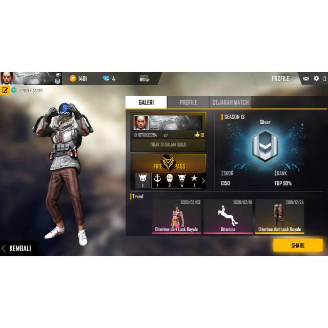 Jual Akun Free Fire Murahh meriah Shopee Indonesia