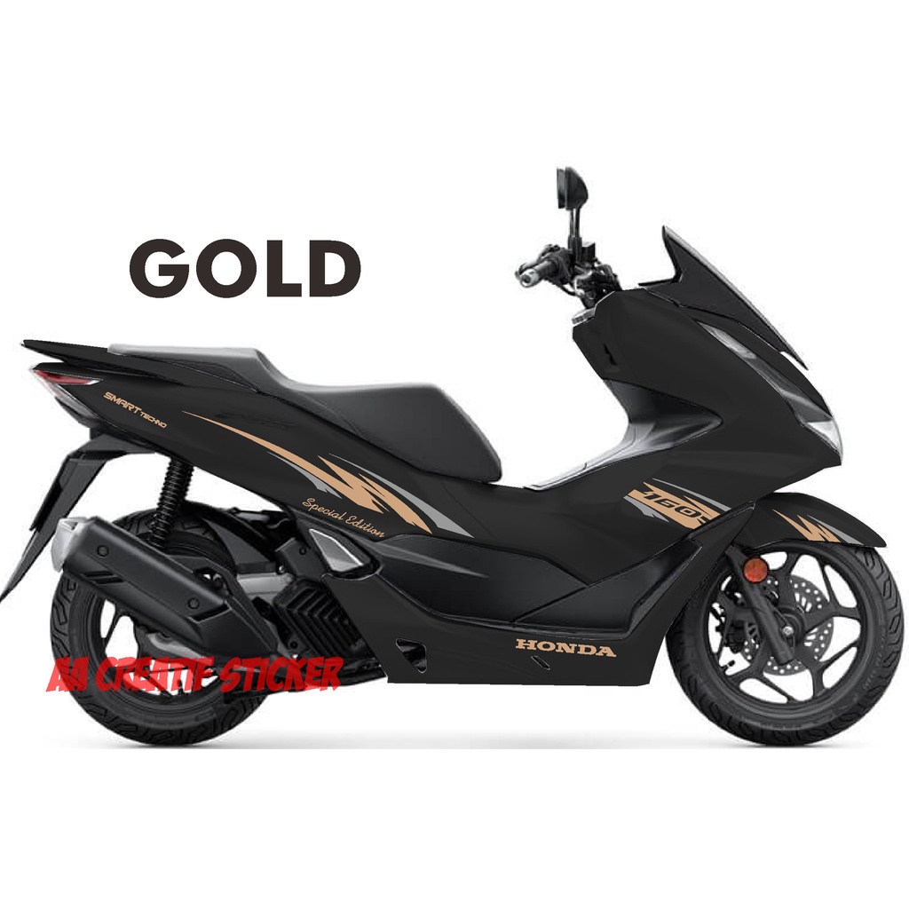 Jual CUTTING STICKER STIKER CUTING HONDA PCX 160 GOLD MINIMALIS 04 ...