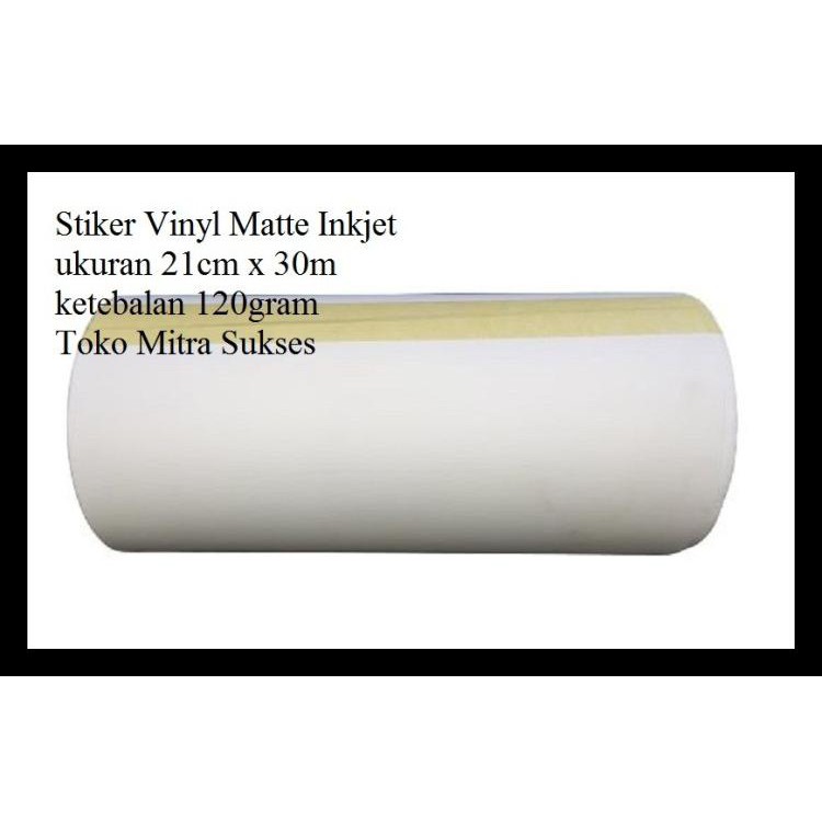 Jual Stiker Vinyl Matte Inkjet A4 Roll - 21Cm X 30M Kode 754 | Shopee ...