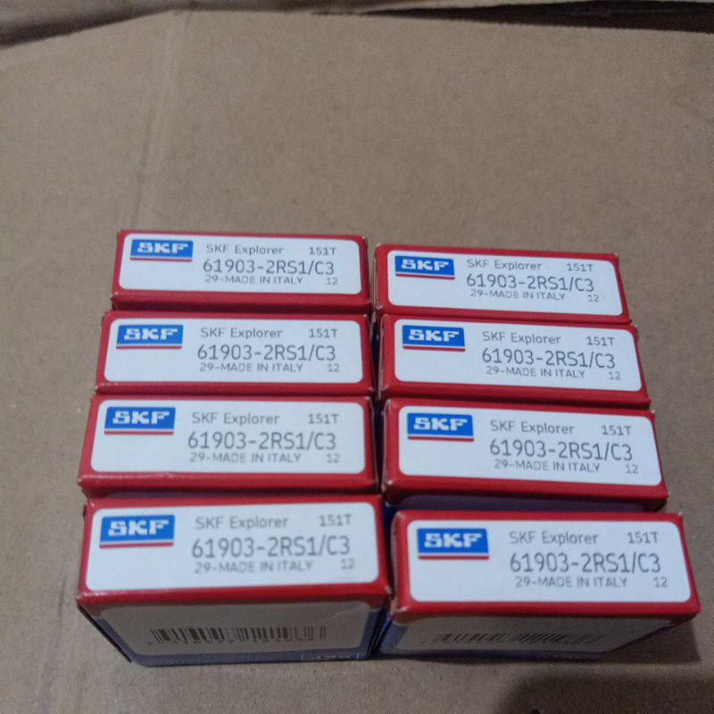 Jual 61903-2RS1/C3 SKF Ball Bearing (Tutup karet pada 2 sisi) | Shopee ...